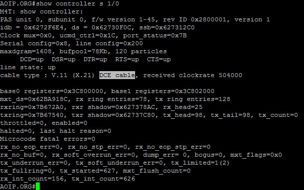 Cisco Show Controller Command